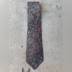 Vintage 90s Bill Blass Silk Paisley Tie